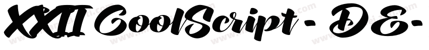 XXII CoolScript - DE字体转换